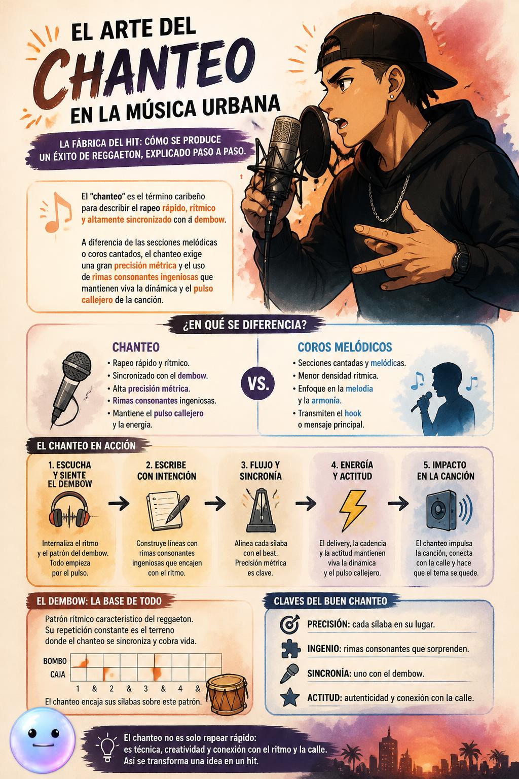 El arte del chanteo en la música urbana