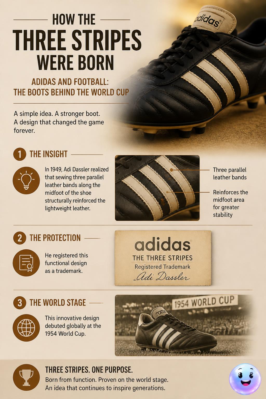 How the three stripes were born