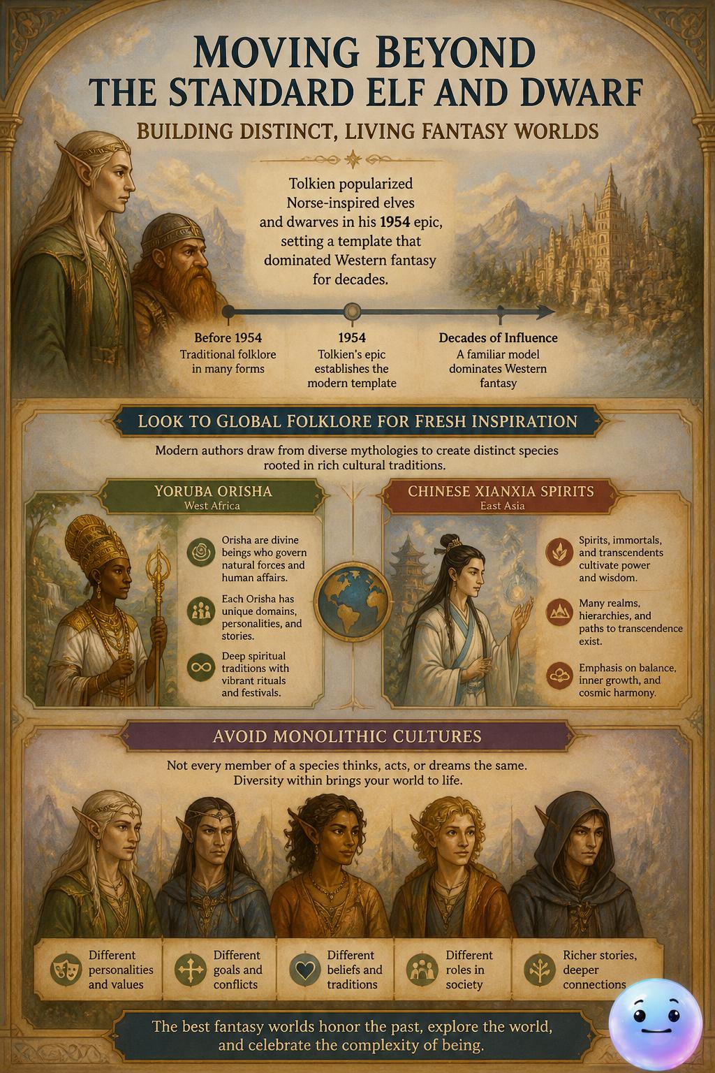Fantasy Races Beyond Elves and Dwarves