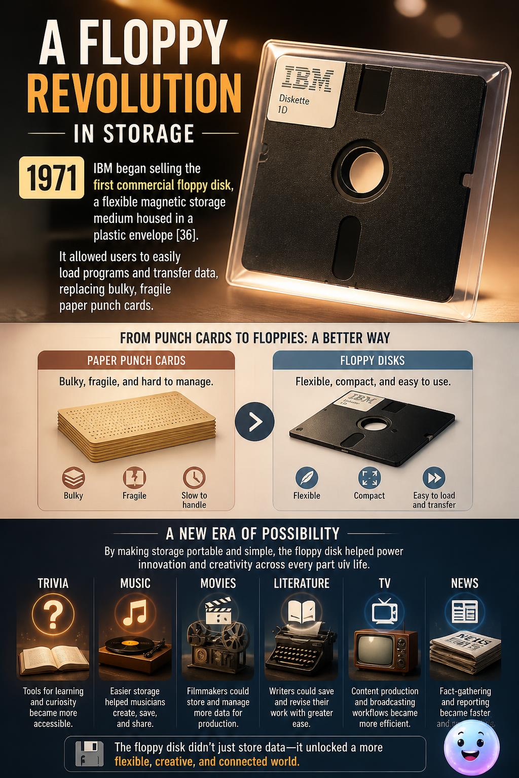 A floppy revolution in storage