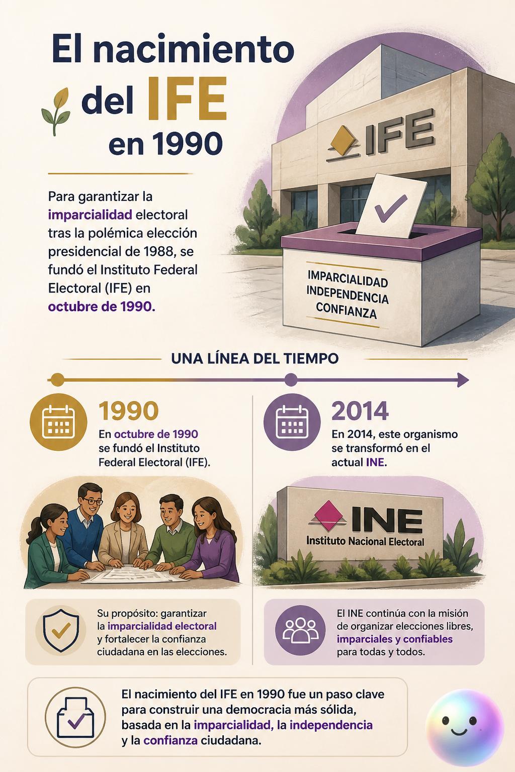 El nacimiento del IFE en 1990