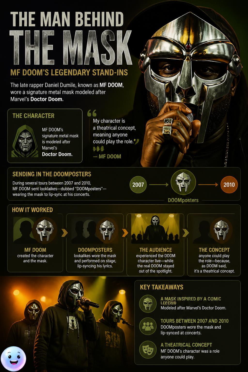 MF DOOM's legendary masked stand-ins