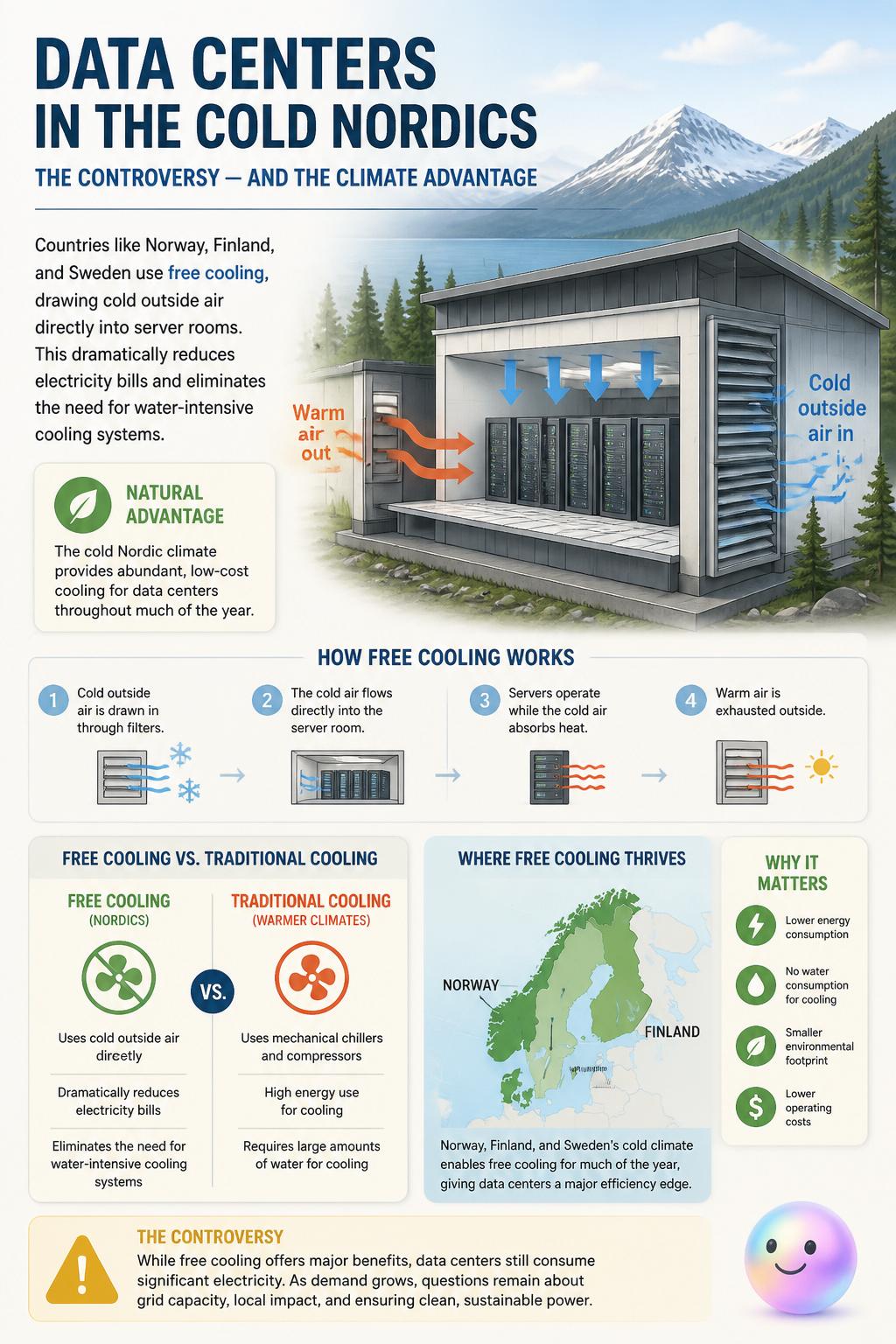 Data centers in the cold Nordics