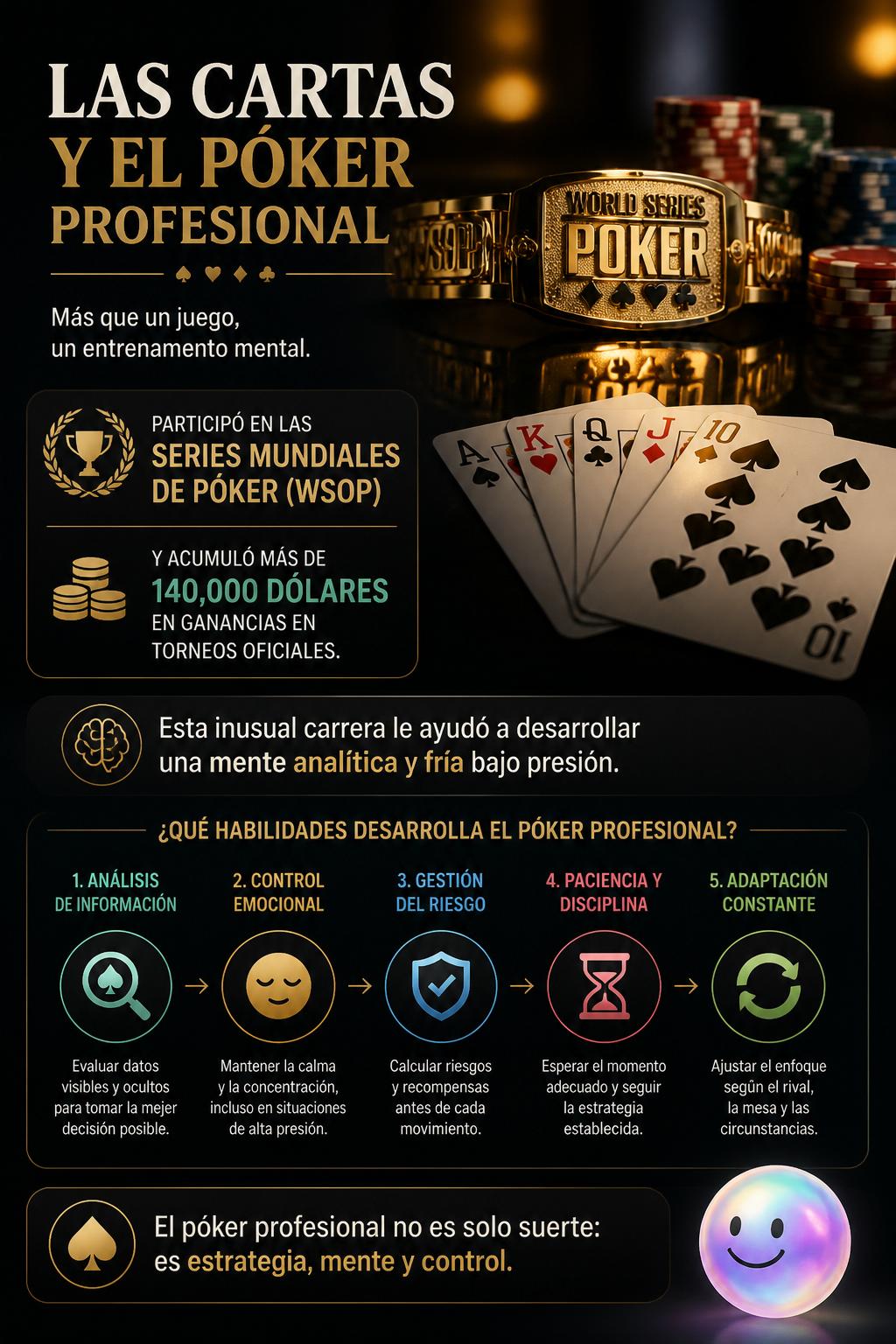 Las cartas y el póker profesional