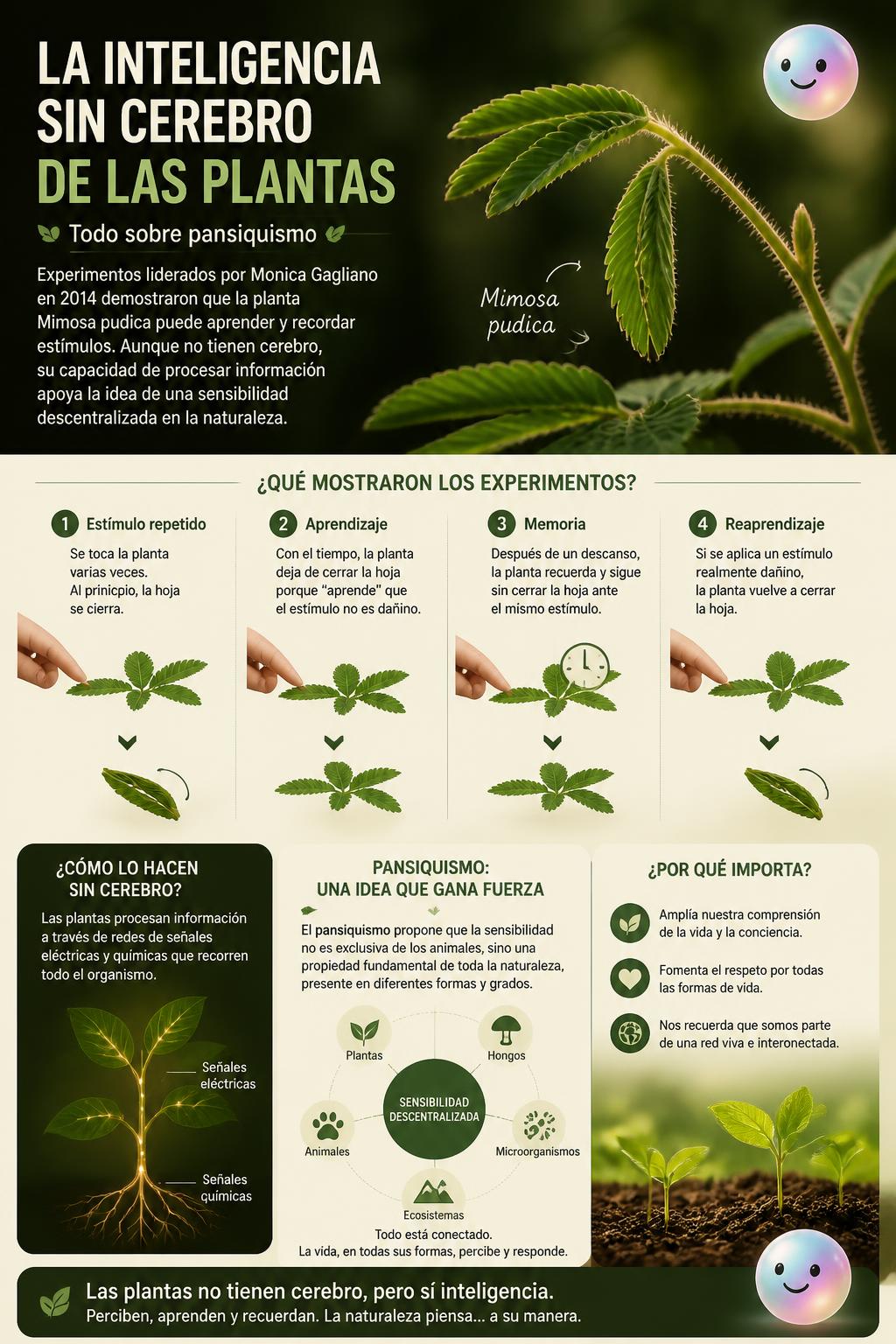 La inteligencia sin cerebro de las plantas