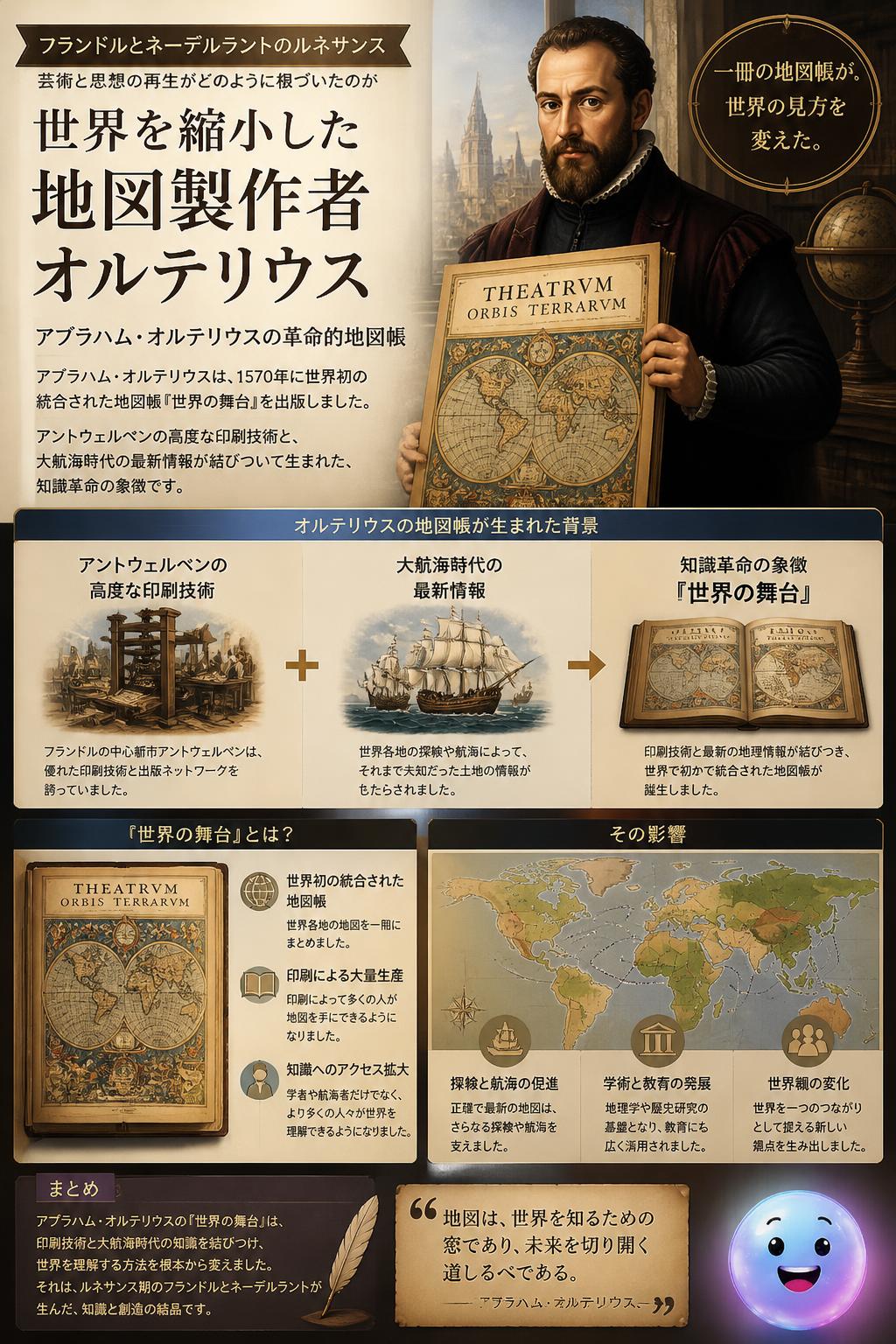 世界を縮小した地図製作者オルテリウス