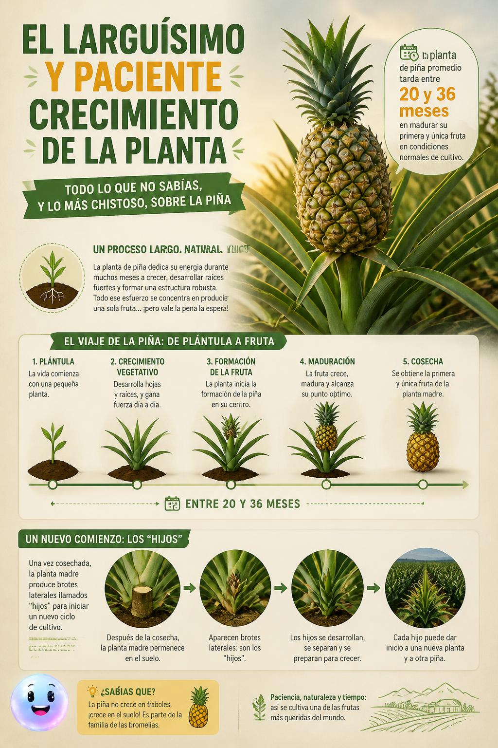 El larguísimo y paciente crecimiento de la planta