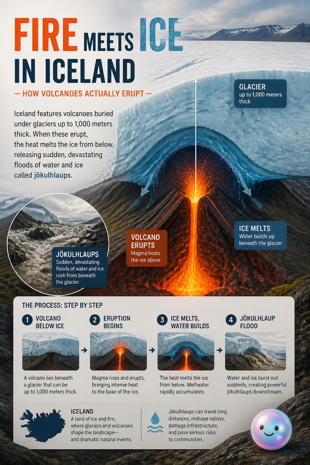 Fire meets ice in Iceland