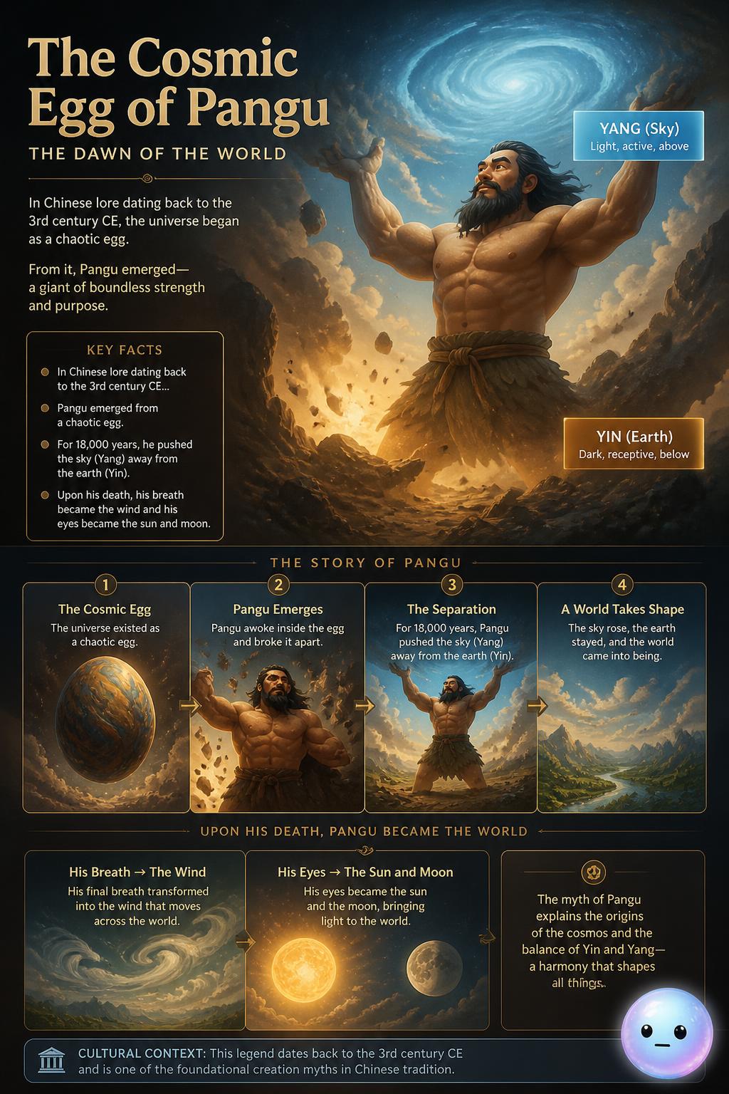 The cosmic egg of Pangu
