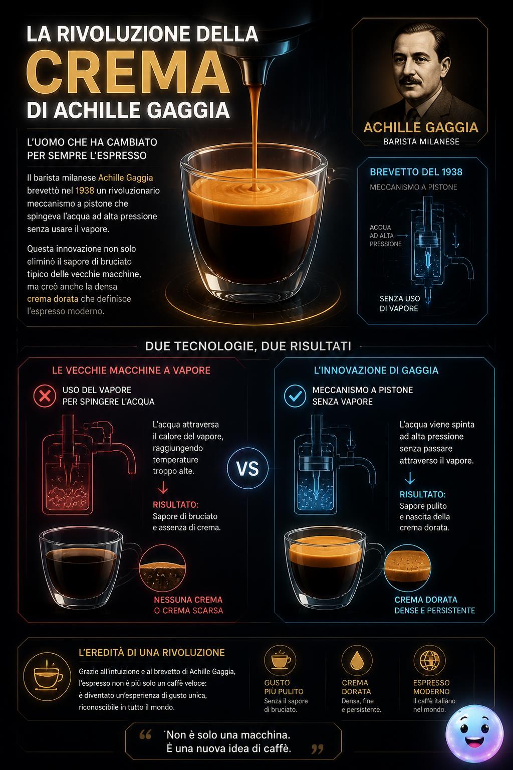 La rivoluzione della crema di Achille Gaggia