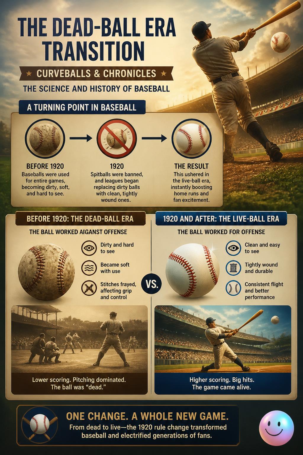 The dead-ball era transition
