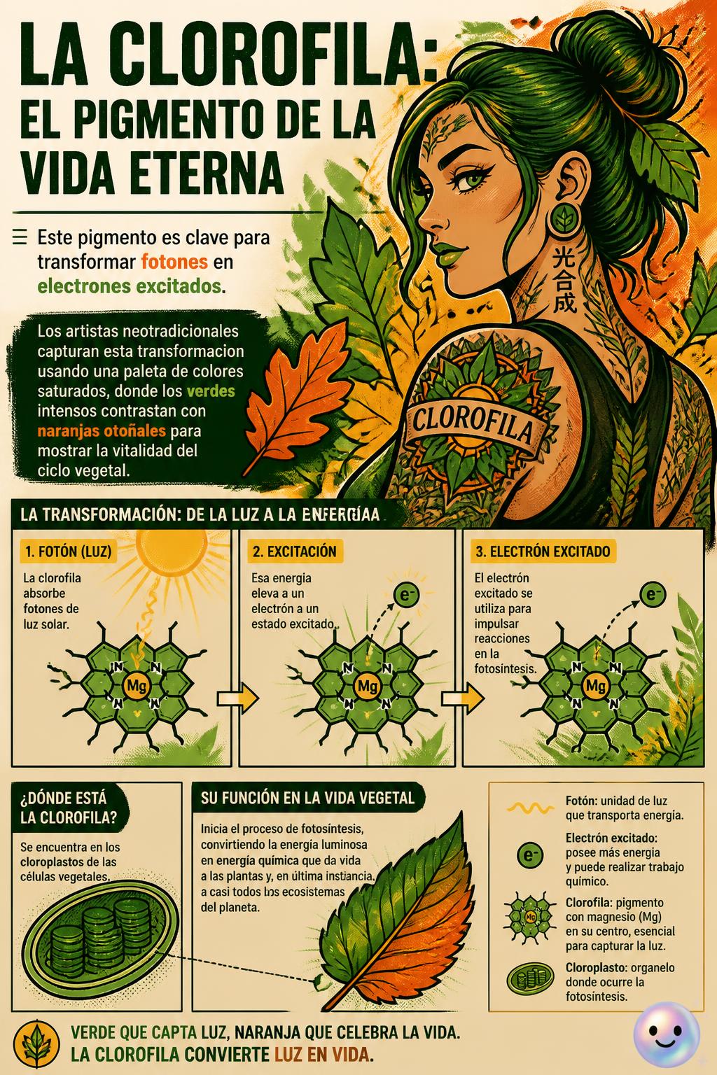 La clorofila: El pigmento de la vida eterna