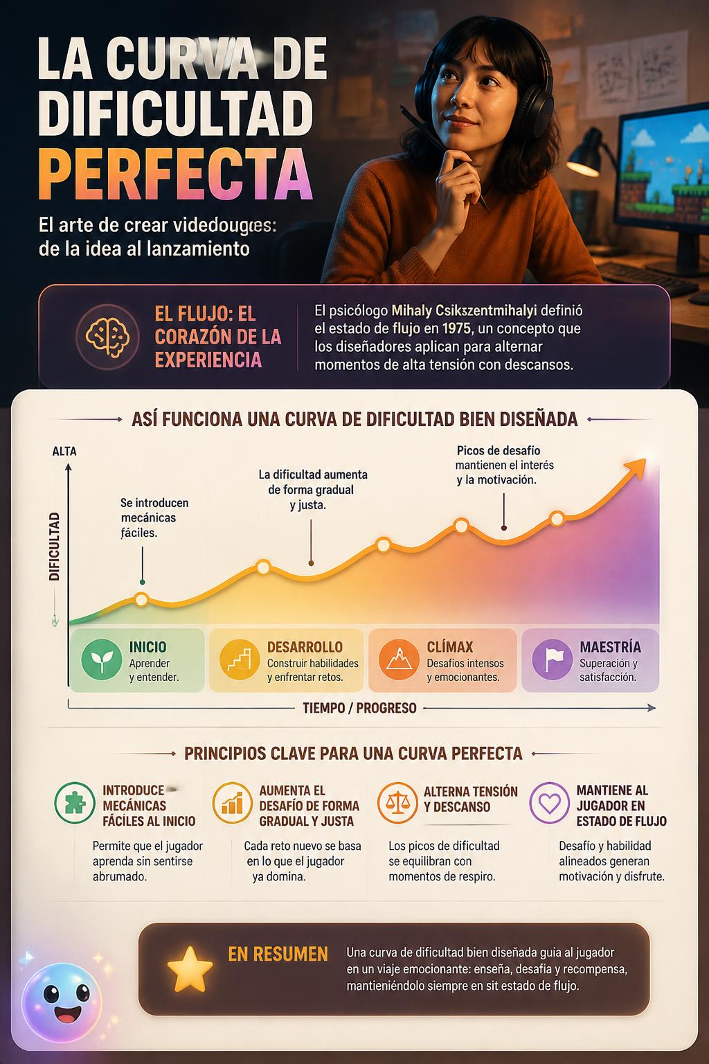 La curva de dificultad perfecta