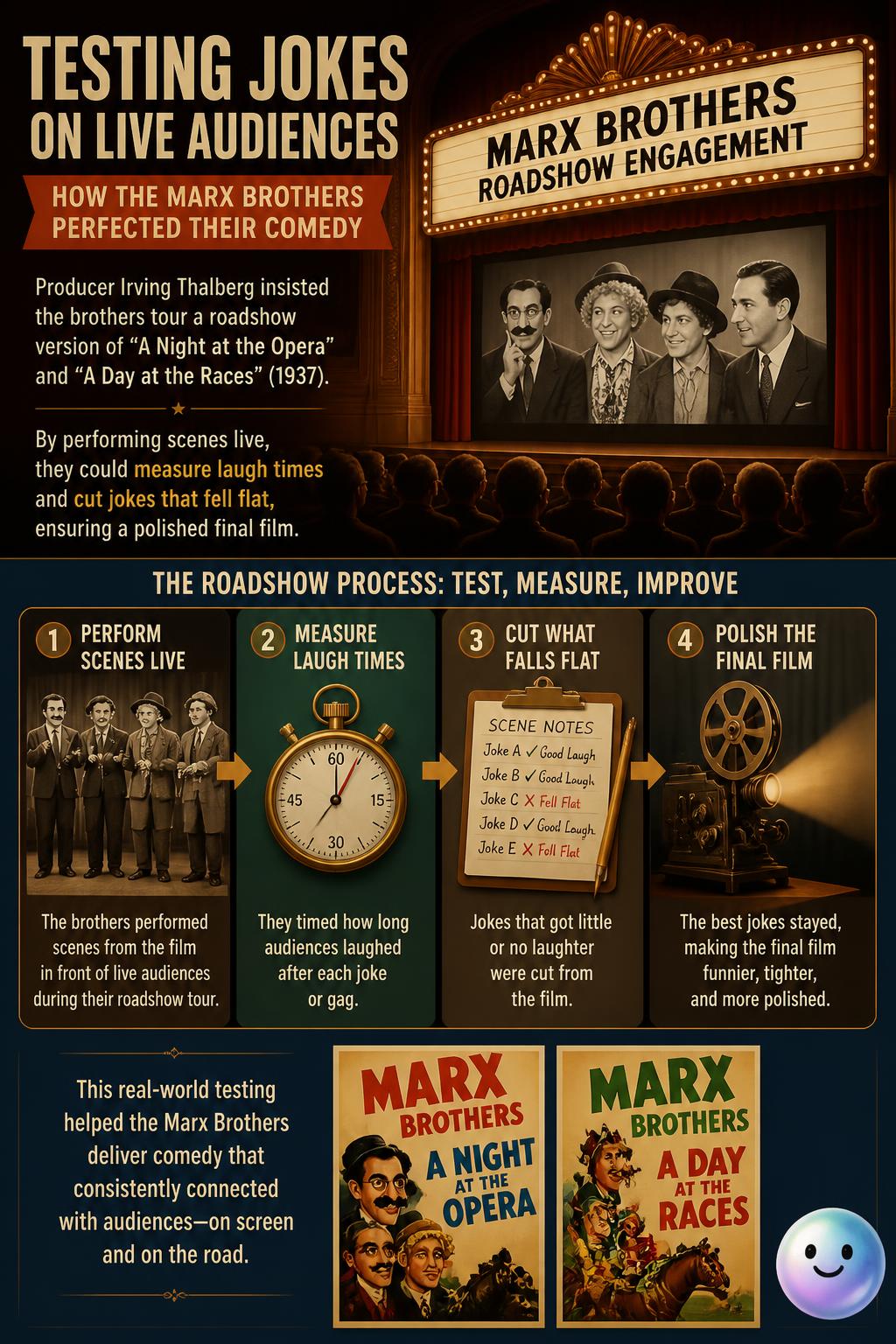 Testing jokes on live audiences
