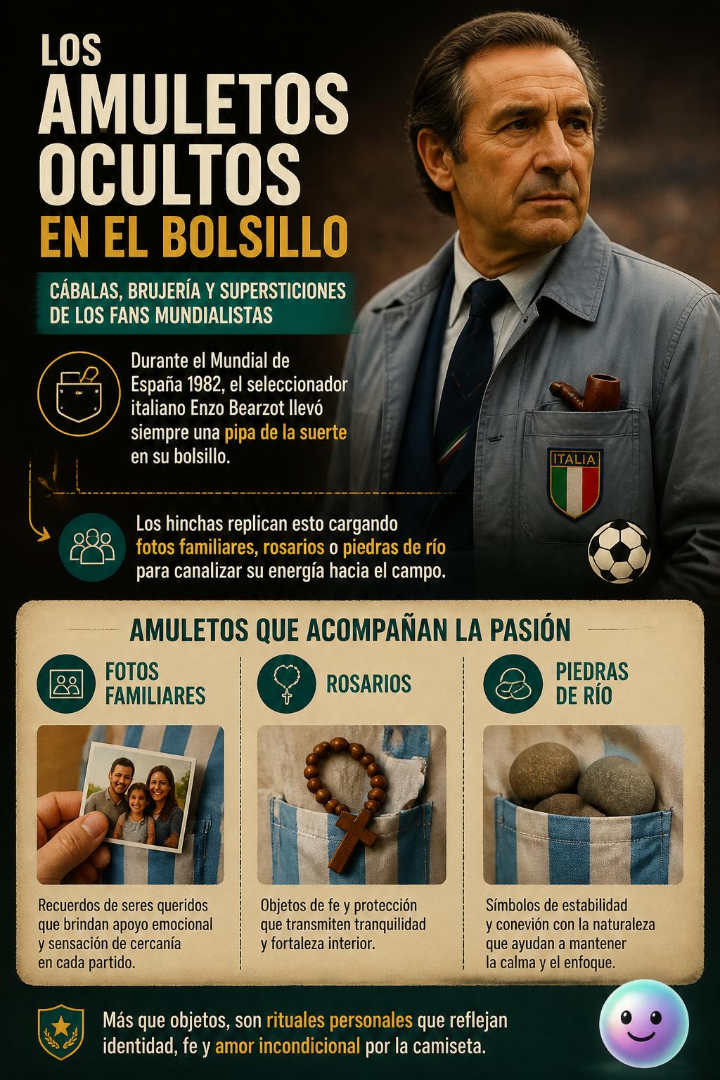 Los amuletos ocultos en el bolsillo