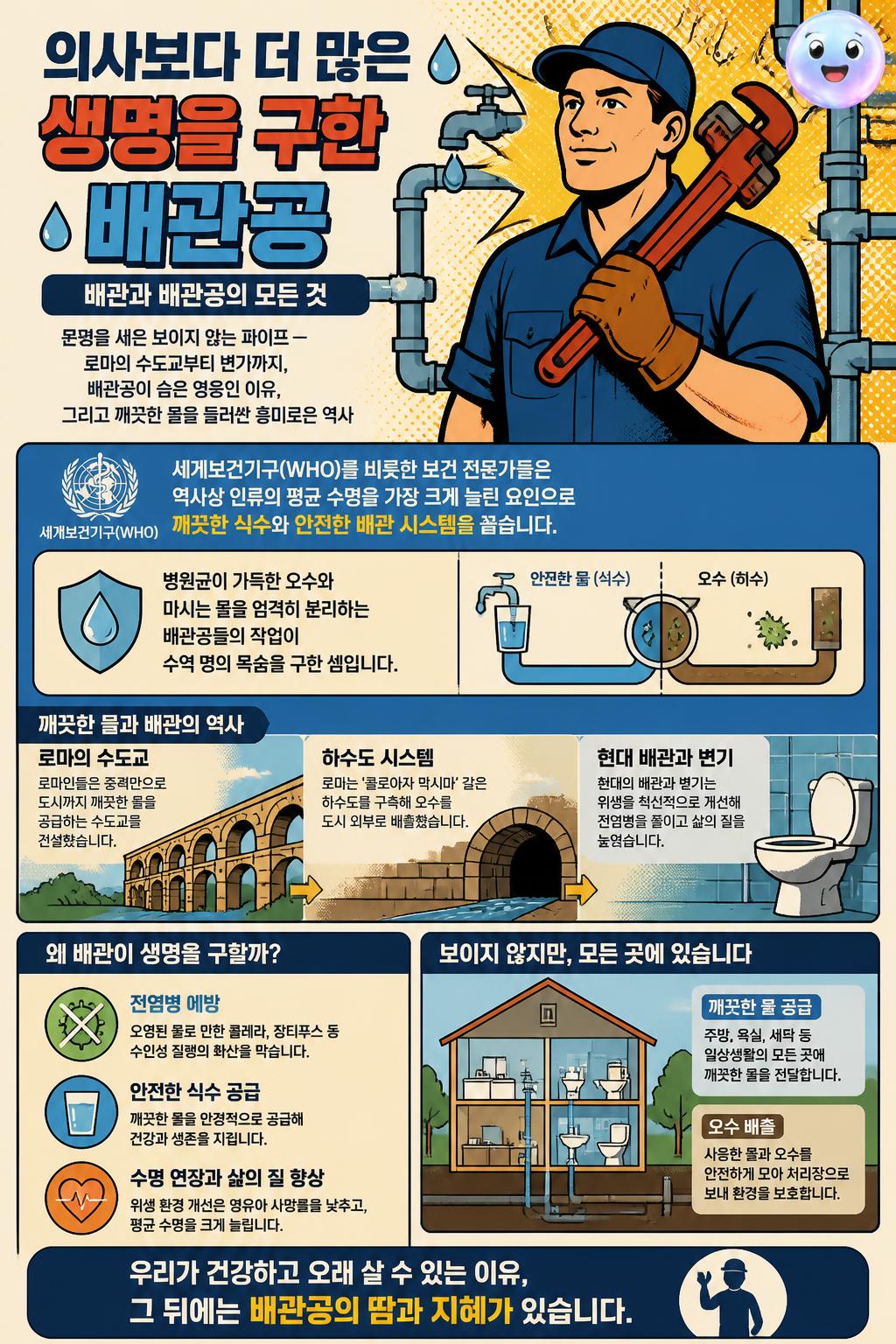 의사보다 더 많은 생명을 구한 배관공