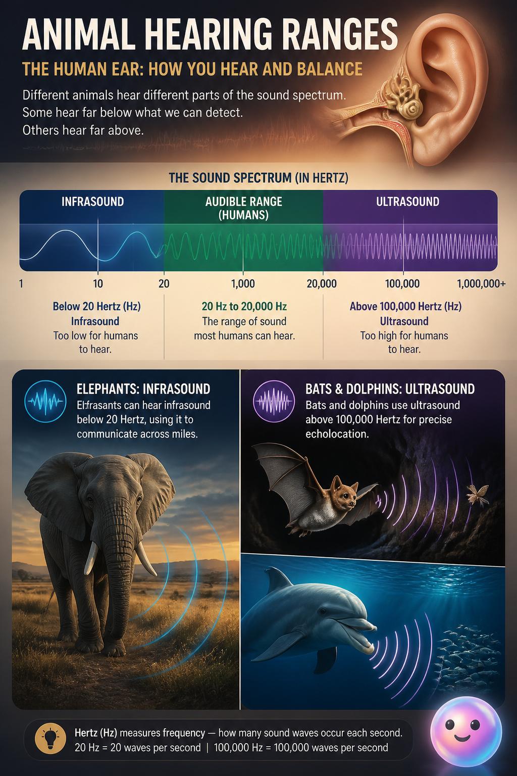 Animal hearing ranges