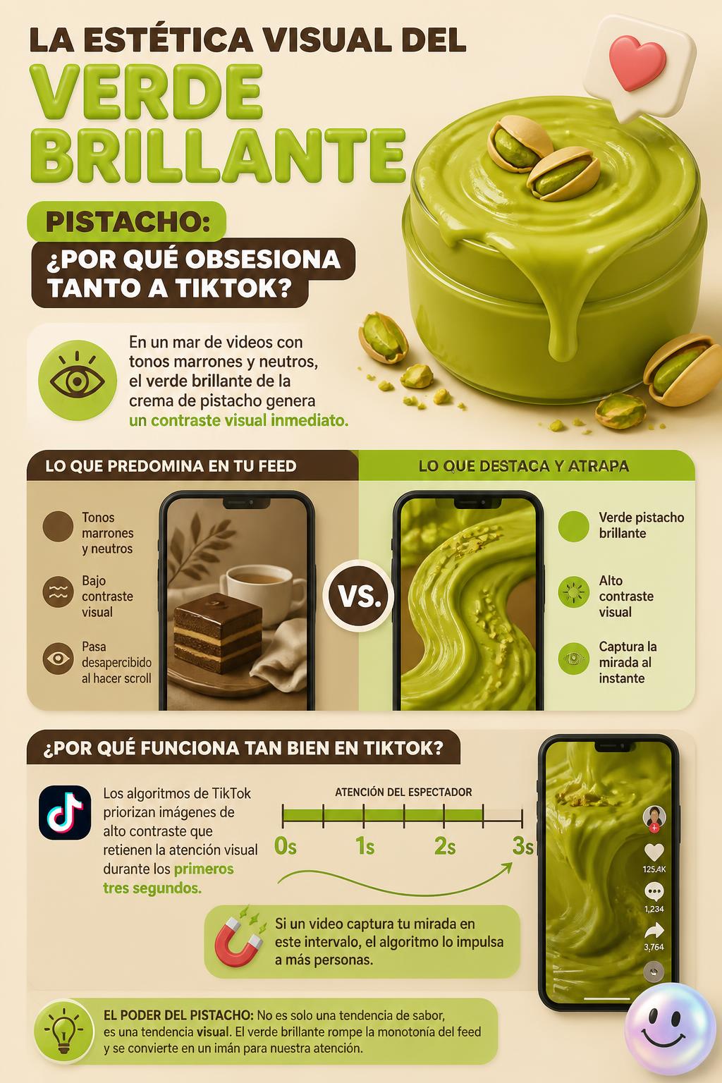 La estética visual del verde brillante