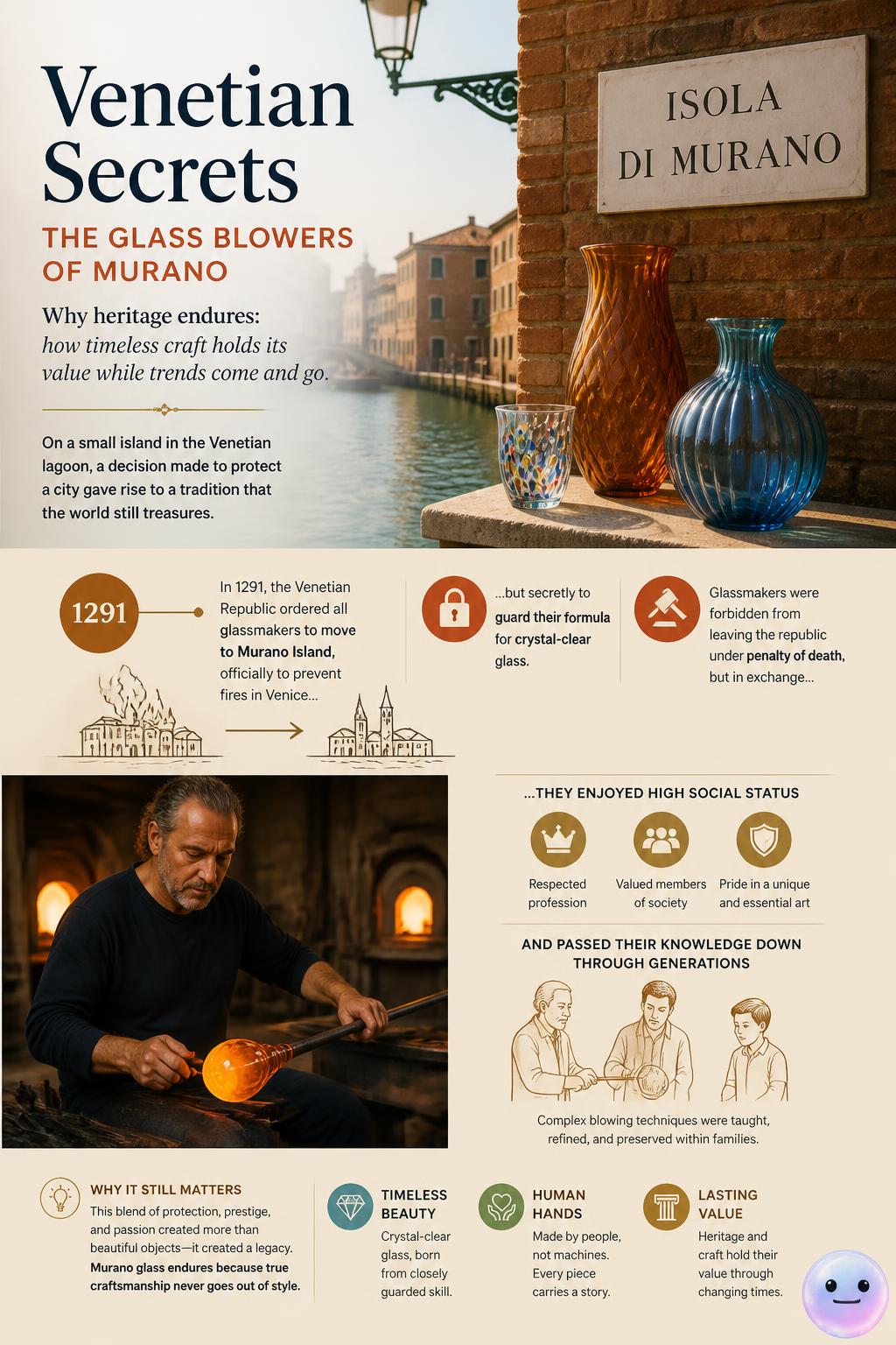 Venetian secrets: the glass blowers of Murano