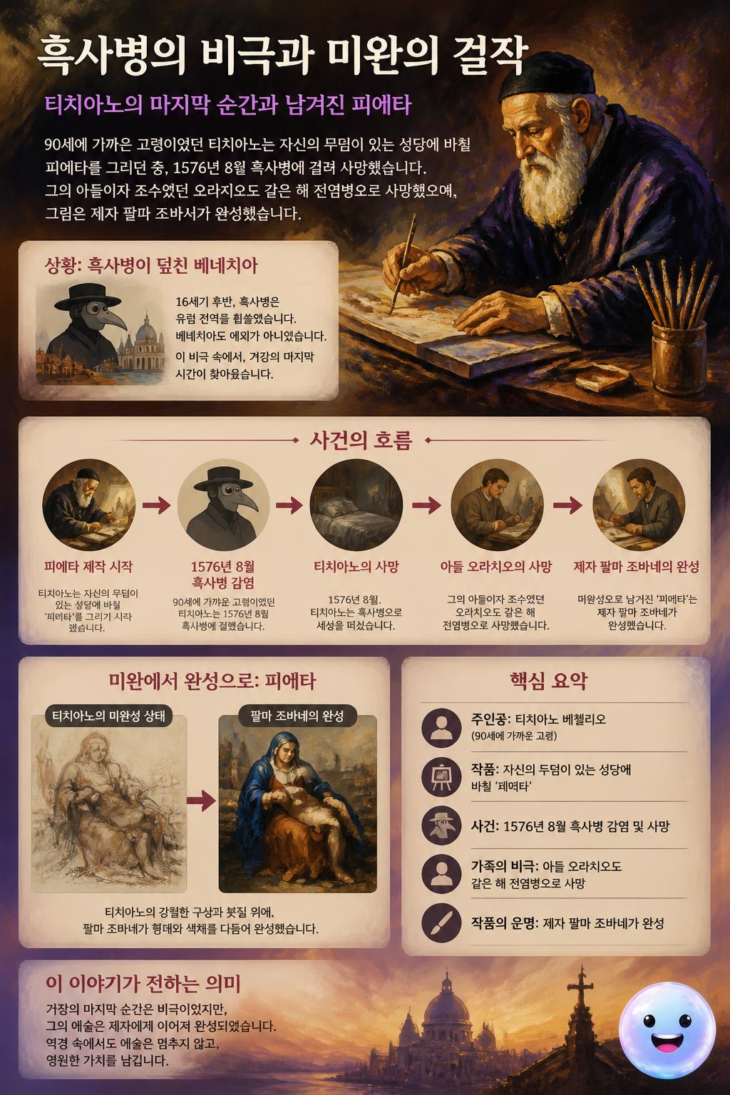 흑사병의 비극과 미완의 걸작