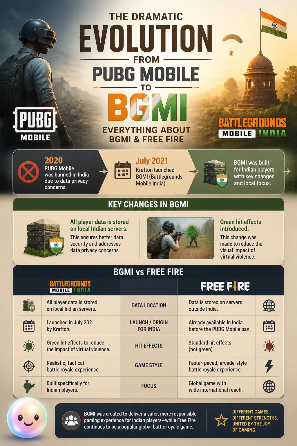 The dramatic evolution from PUBG Mobile to BGMI