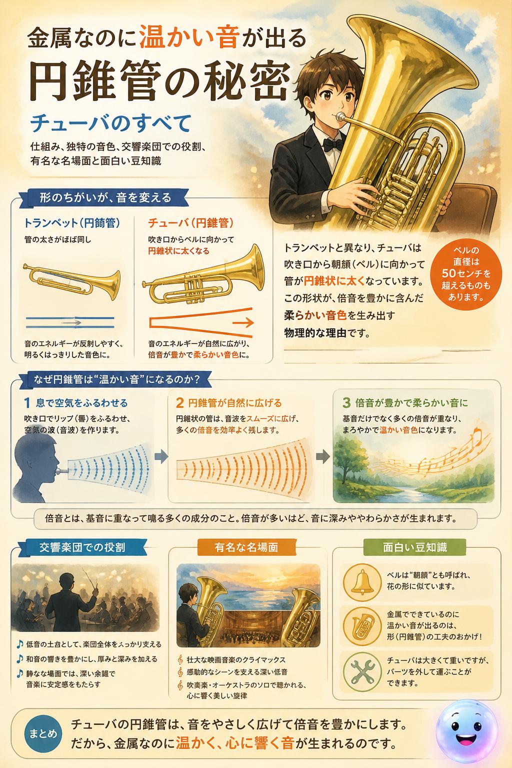 金属なのに温かい音が出る円錐管の秘密