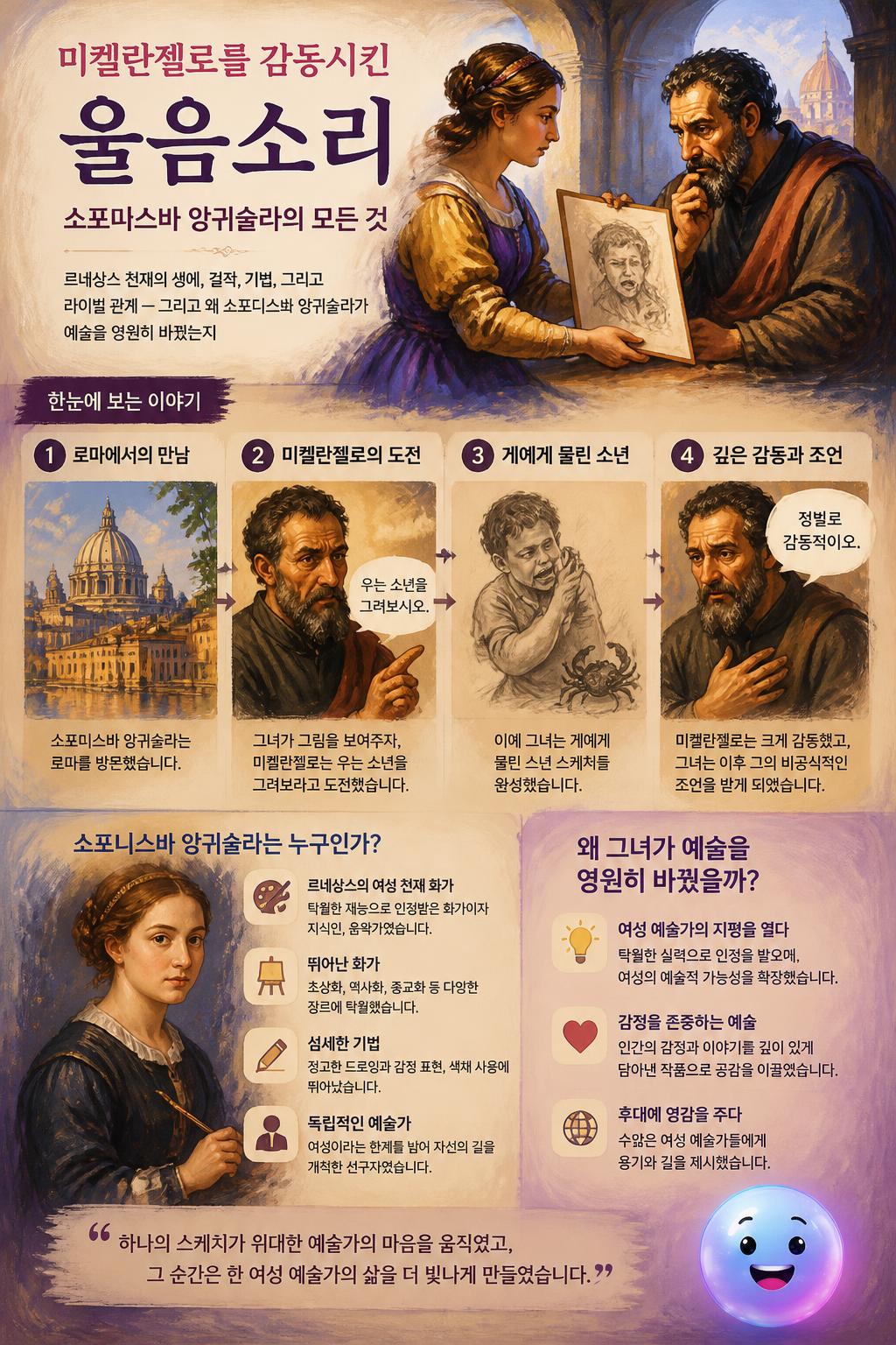 미켈란젤로를 감동시킨 울음소리