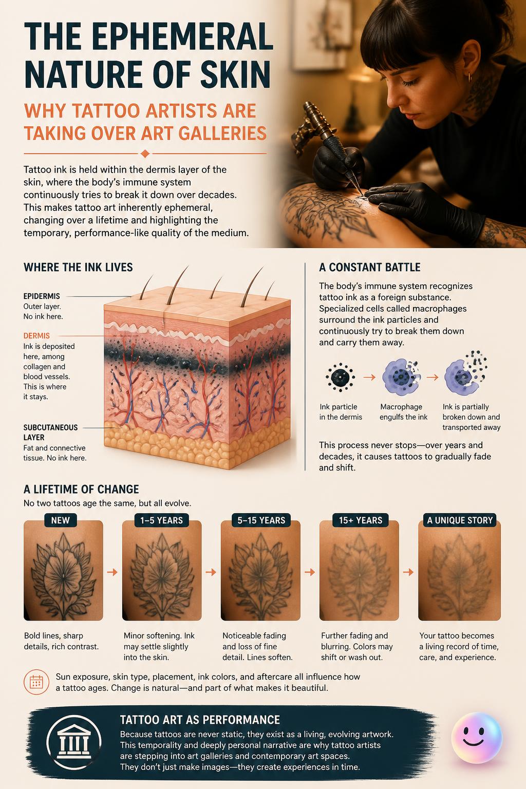 The ephemeral nature of skin