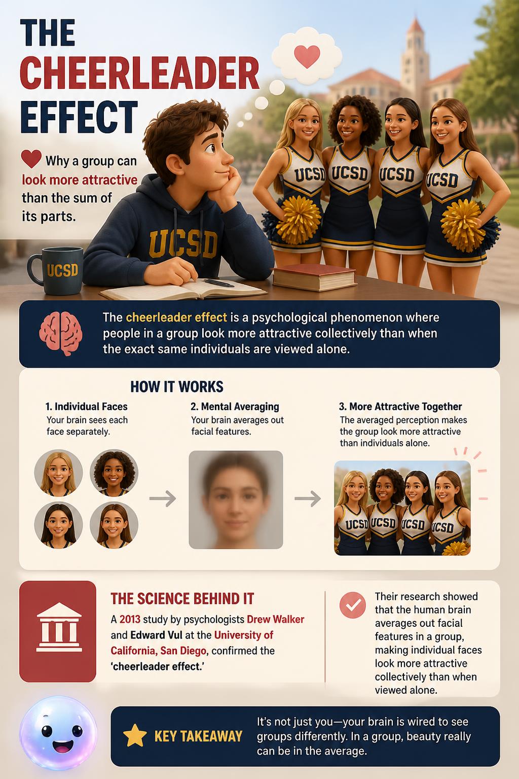 The cheerleader effect in groups