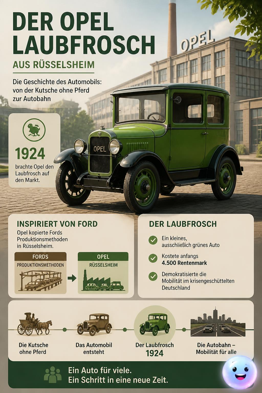 Der Opel Laubfrosch aus Rüsselsheim