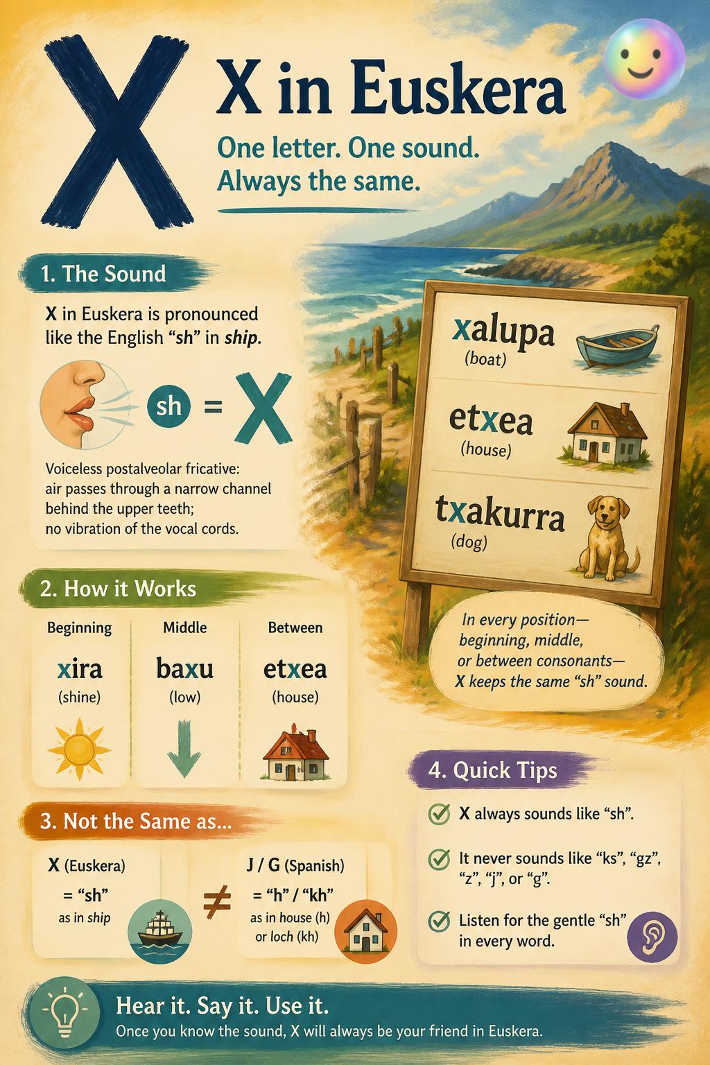 The letter X and its unique sound