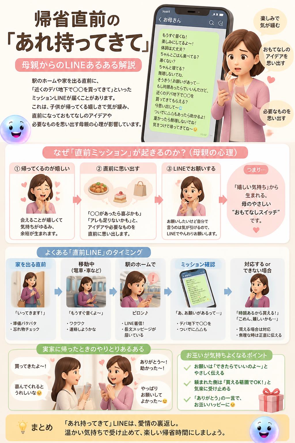 帰省直前の「あれ持ってきて」