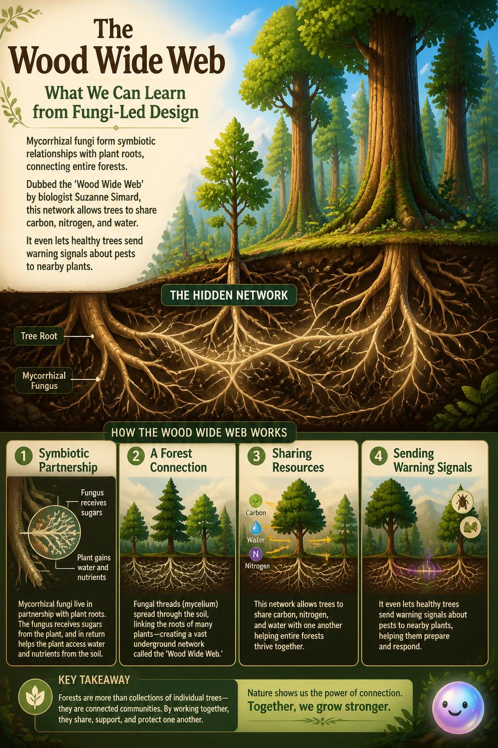 The wood wide web connection