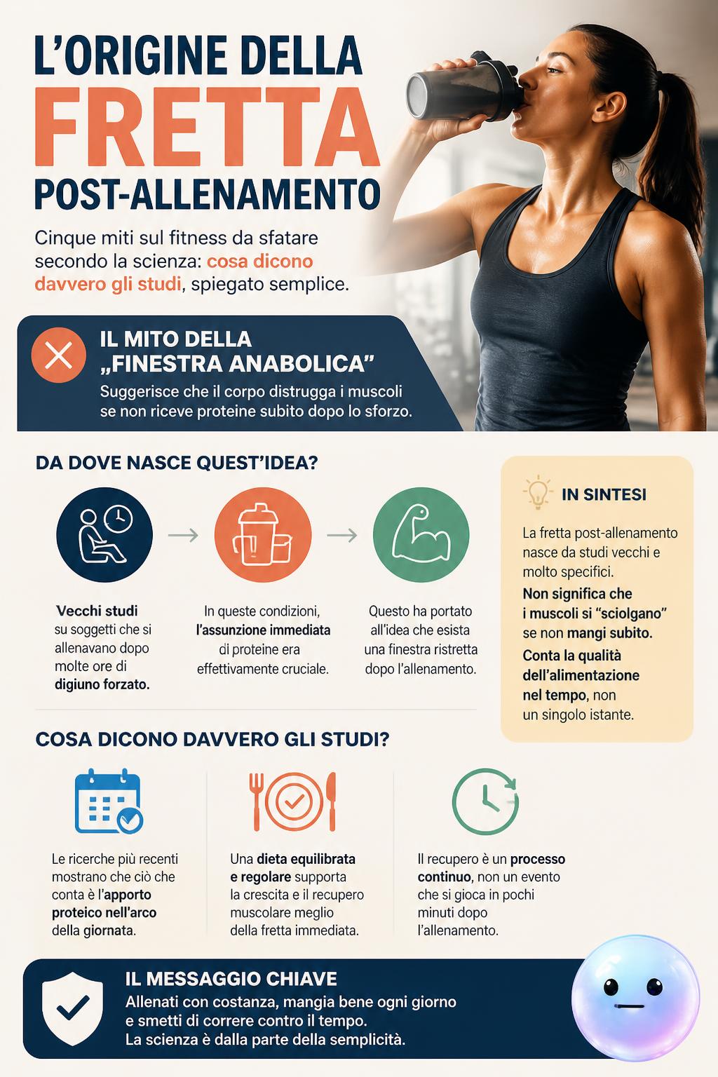 L'origine della fretta post-allenamento