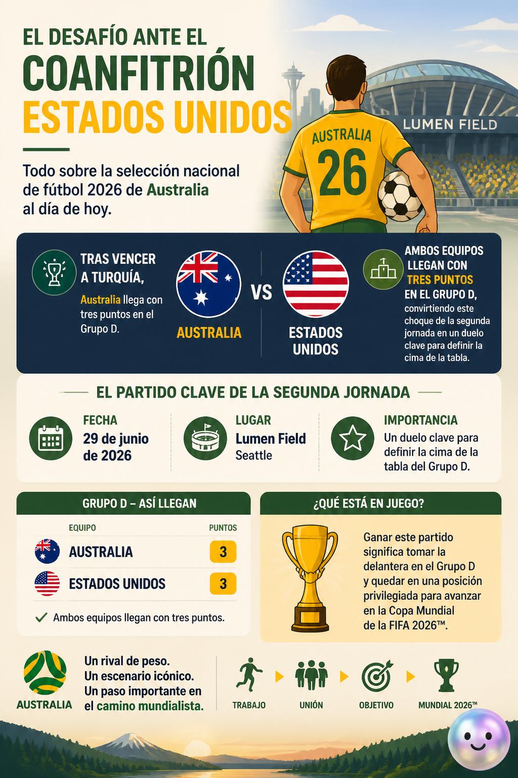 El desafío ante el coanfitrión Estados Unidos