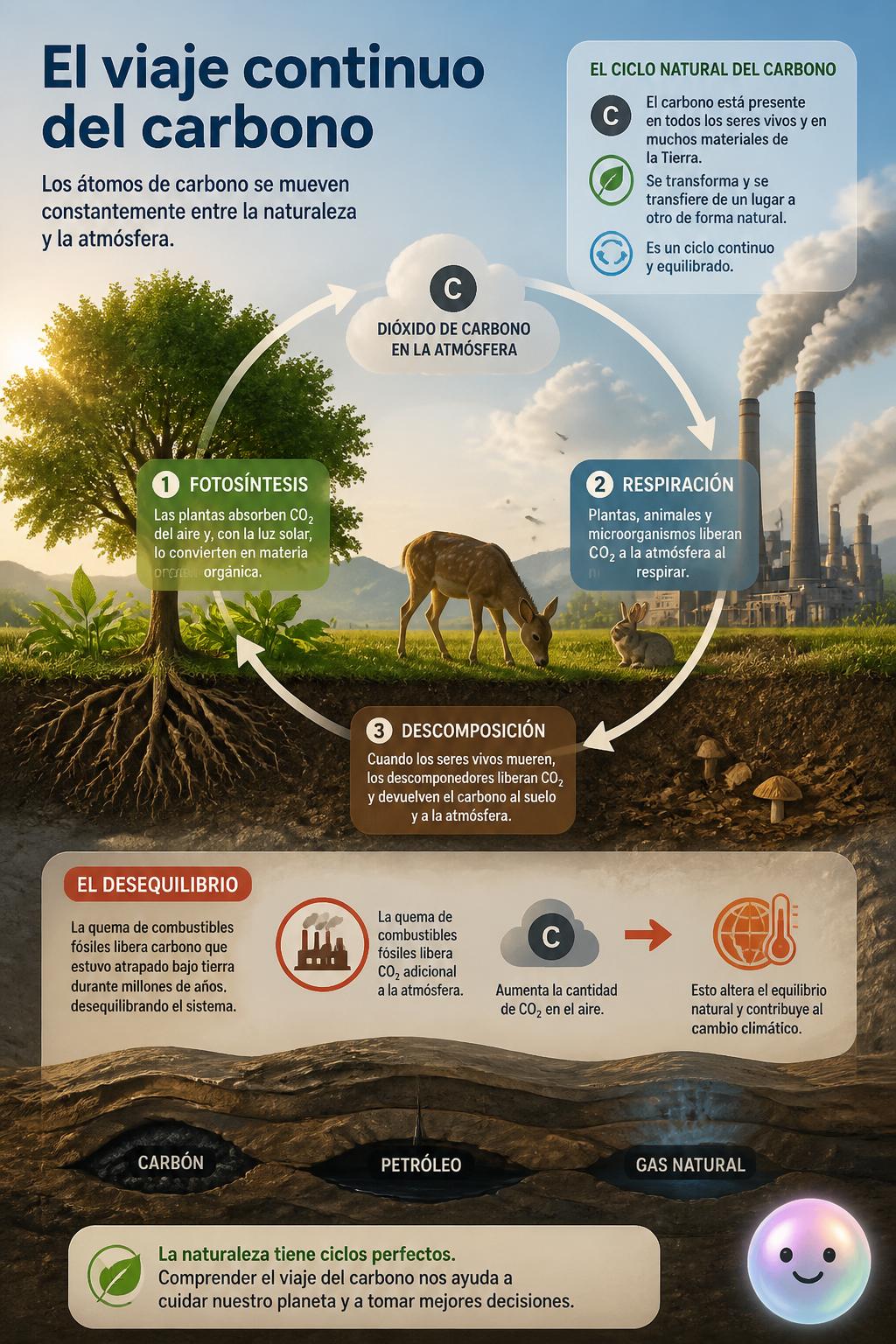 El viaje continuo del carbono