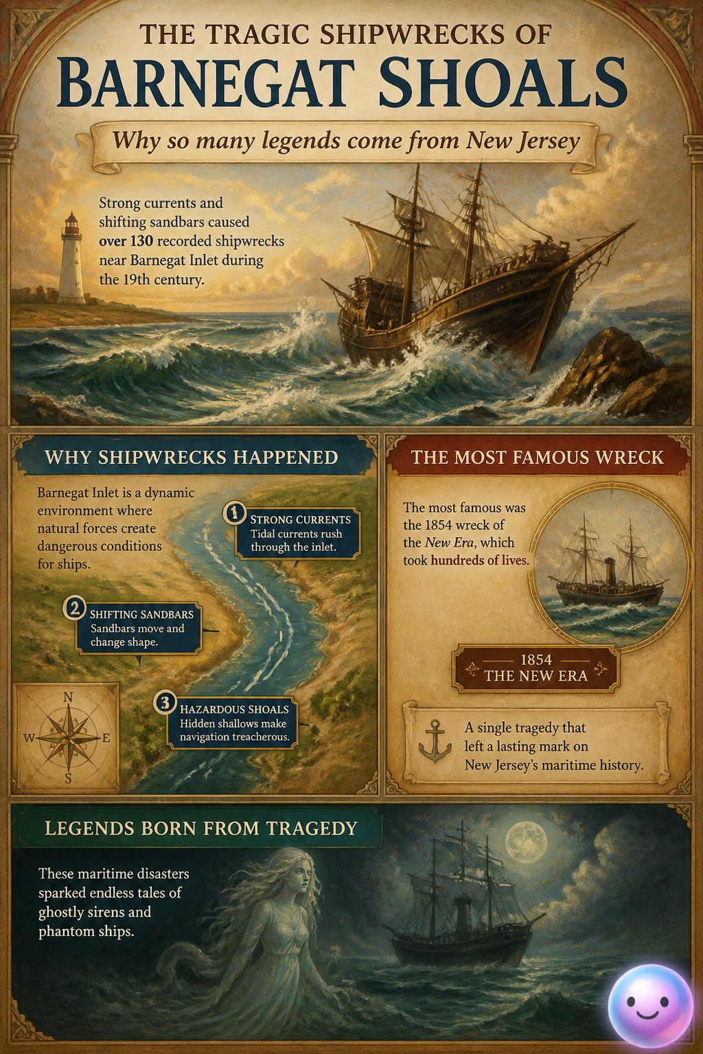 The tragic shipwrecks of Barnegat Shoals
