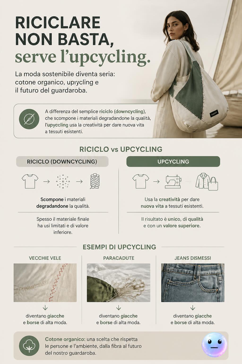 Riciclare non basta, serve l'upcycling