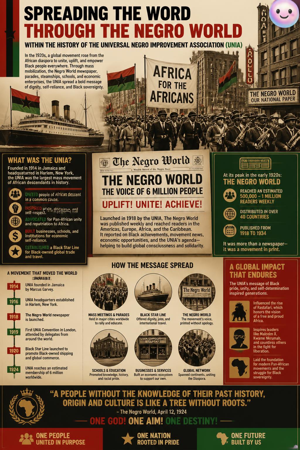 Spreading the word through the Negro World