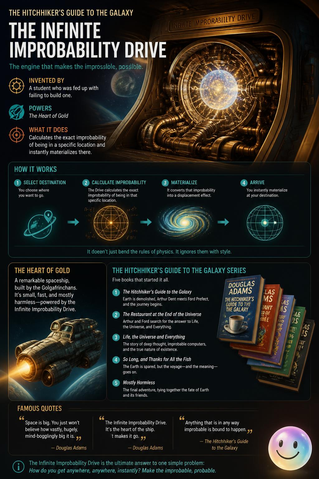 The infinite improbability drive