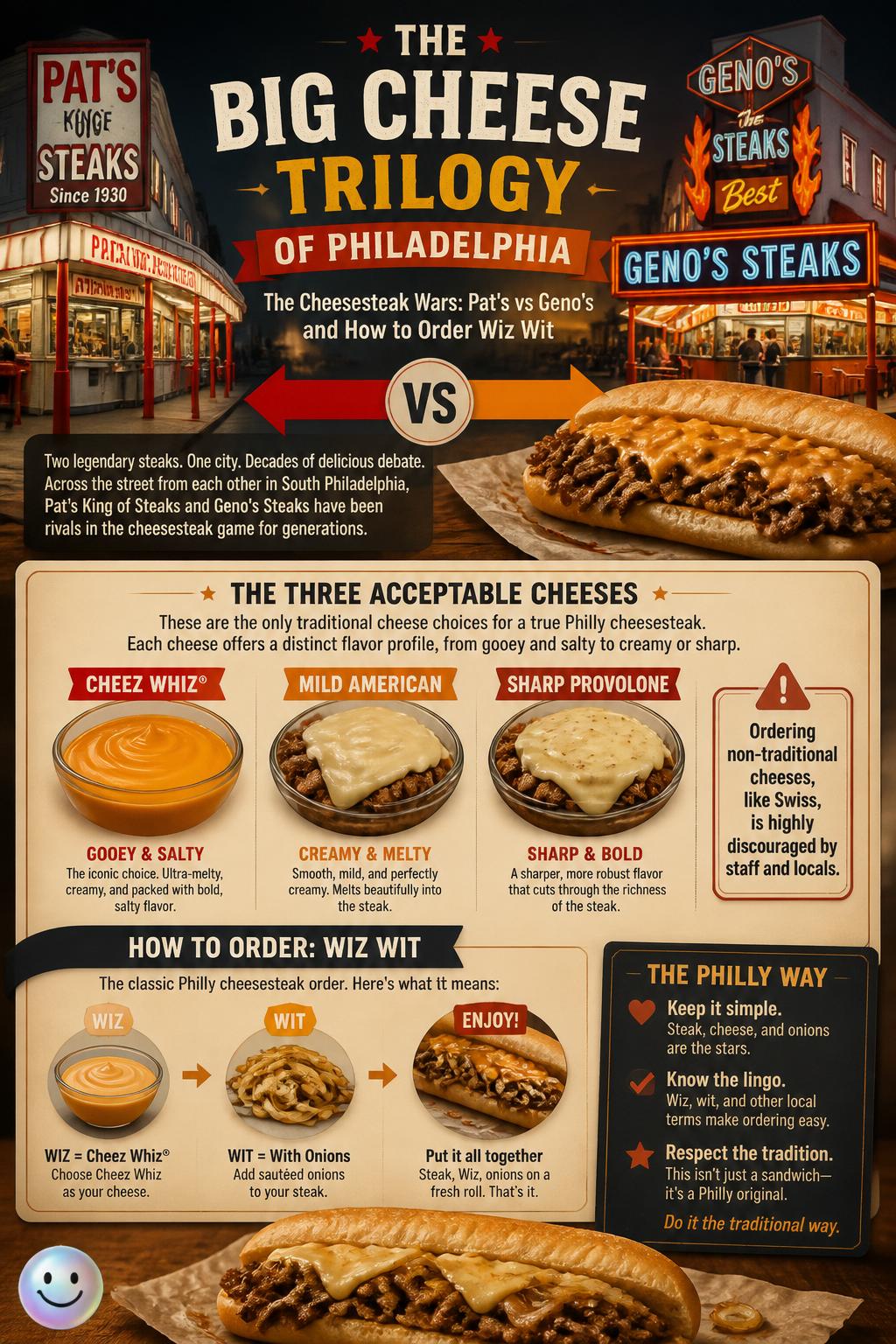 The big cheese trilogy of Philadelphia