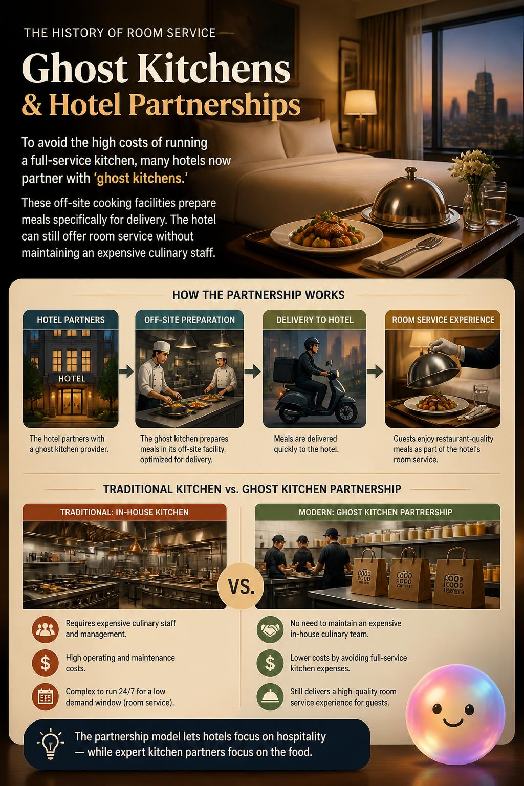 Ghost kitchens and hotel partnerships