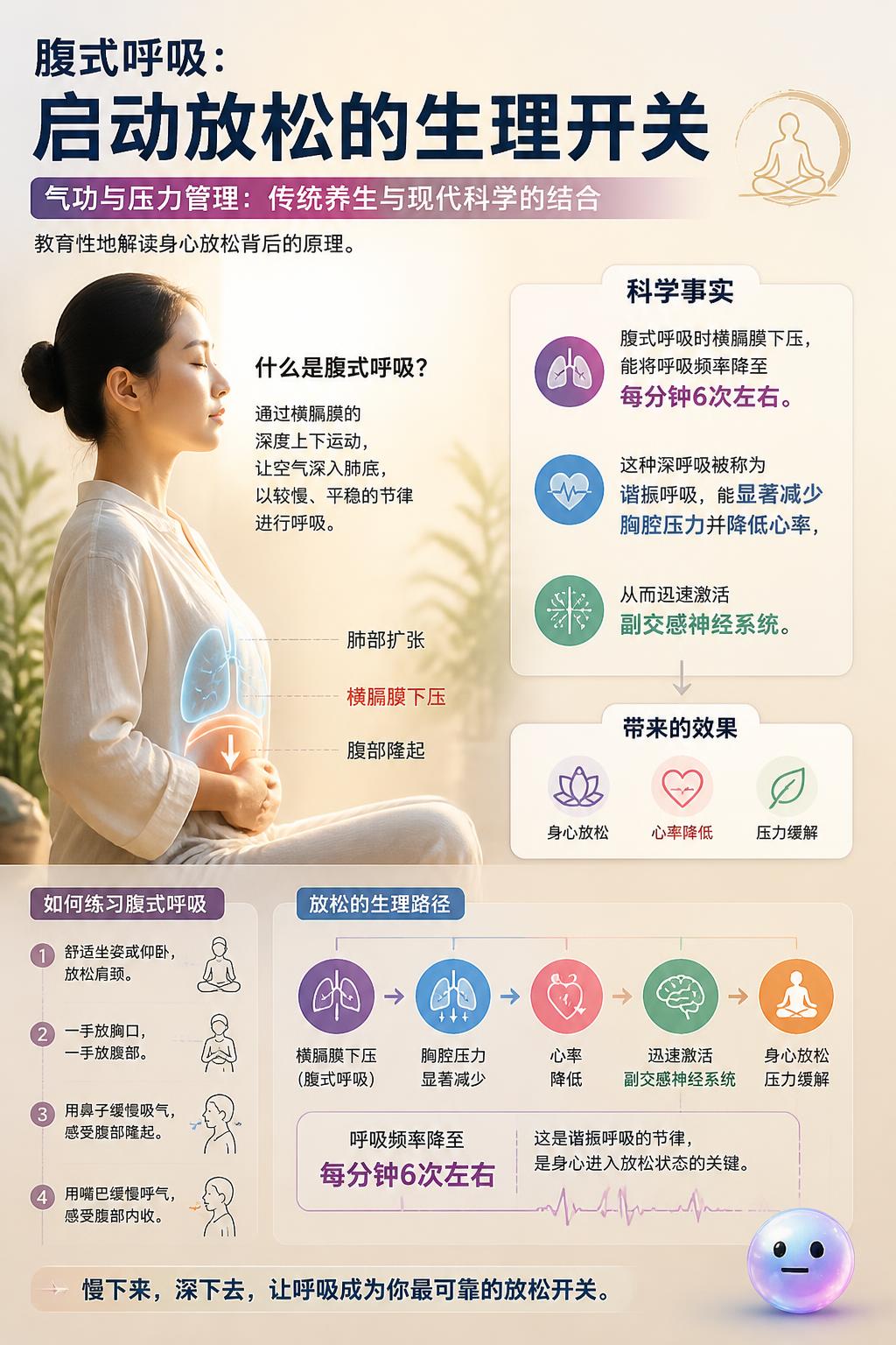 腹式呼吸：启动放松的生理开关