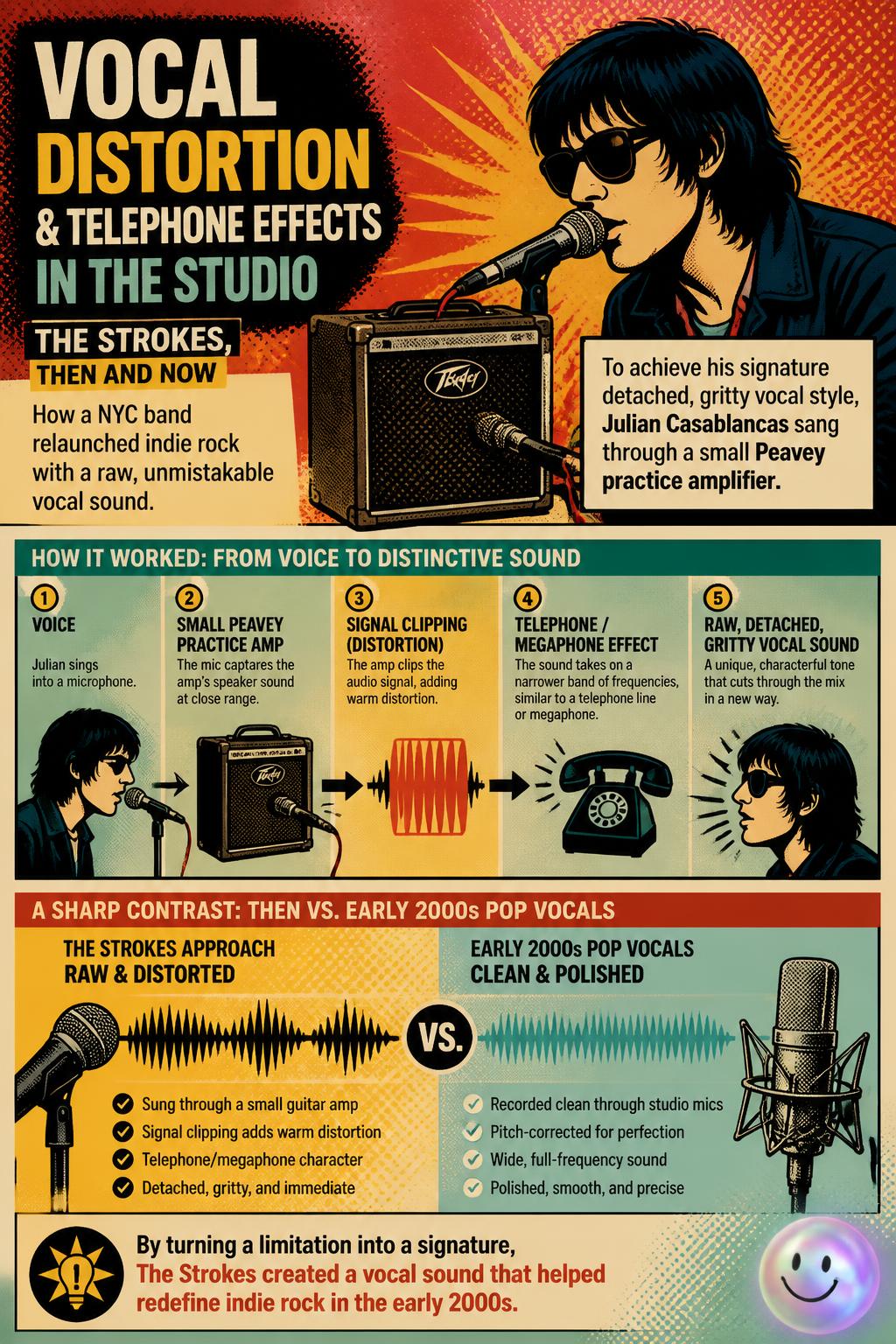 Vocal distortion and telephone effects in the studio