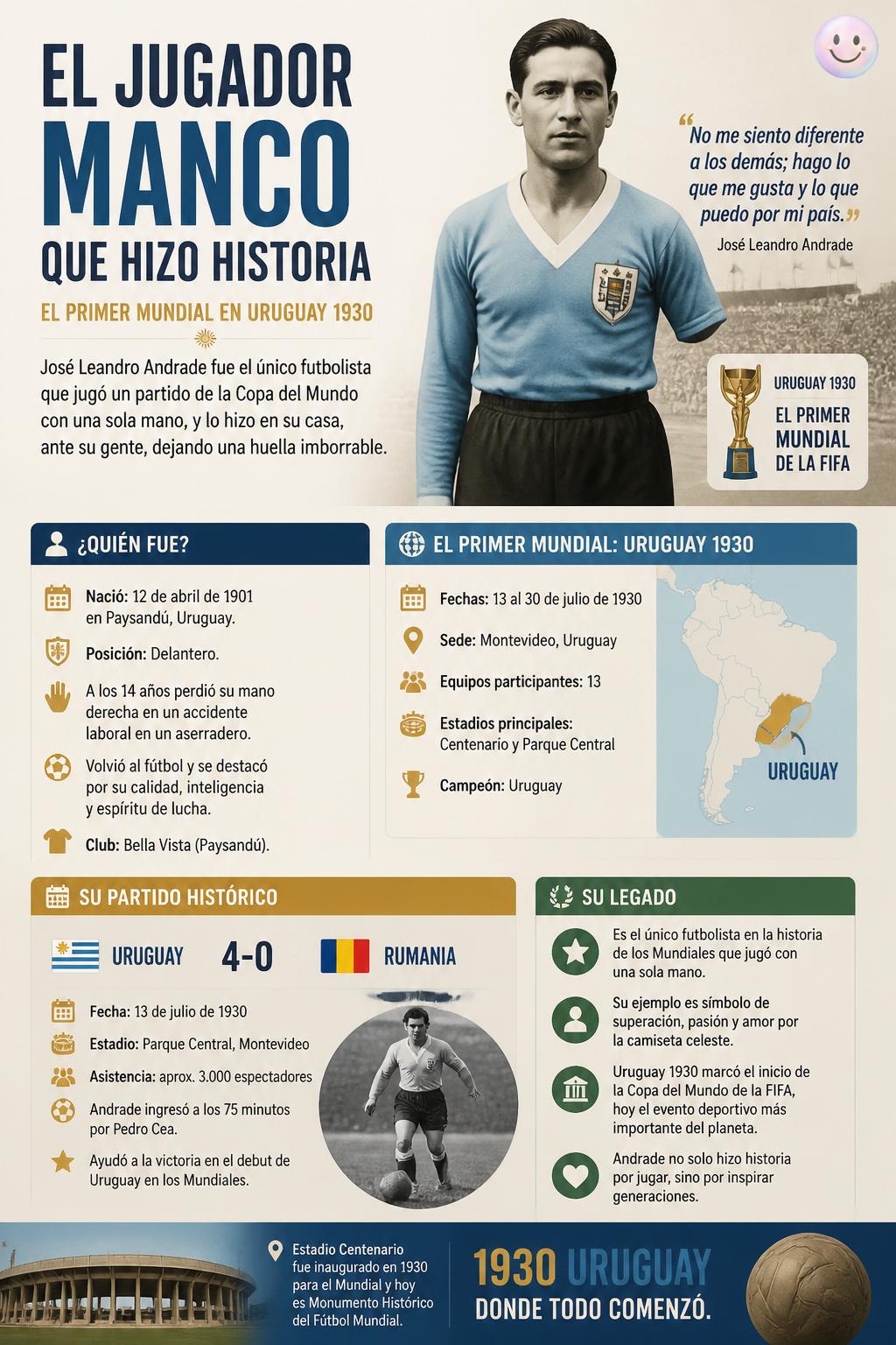 El jugador manco que hizo historia