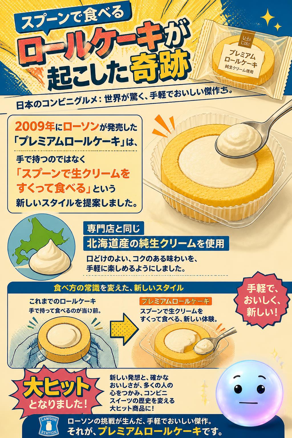 スプーンで食べるロールケーキが起こした奇跡