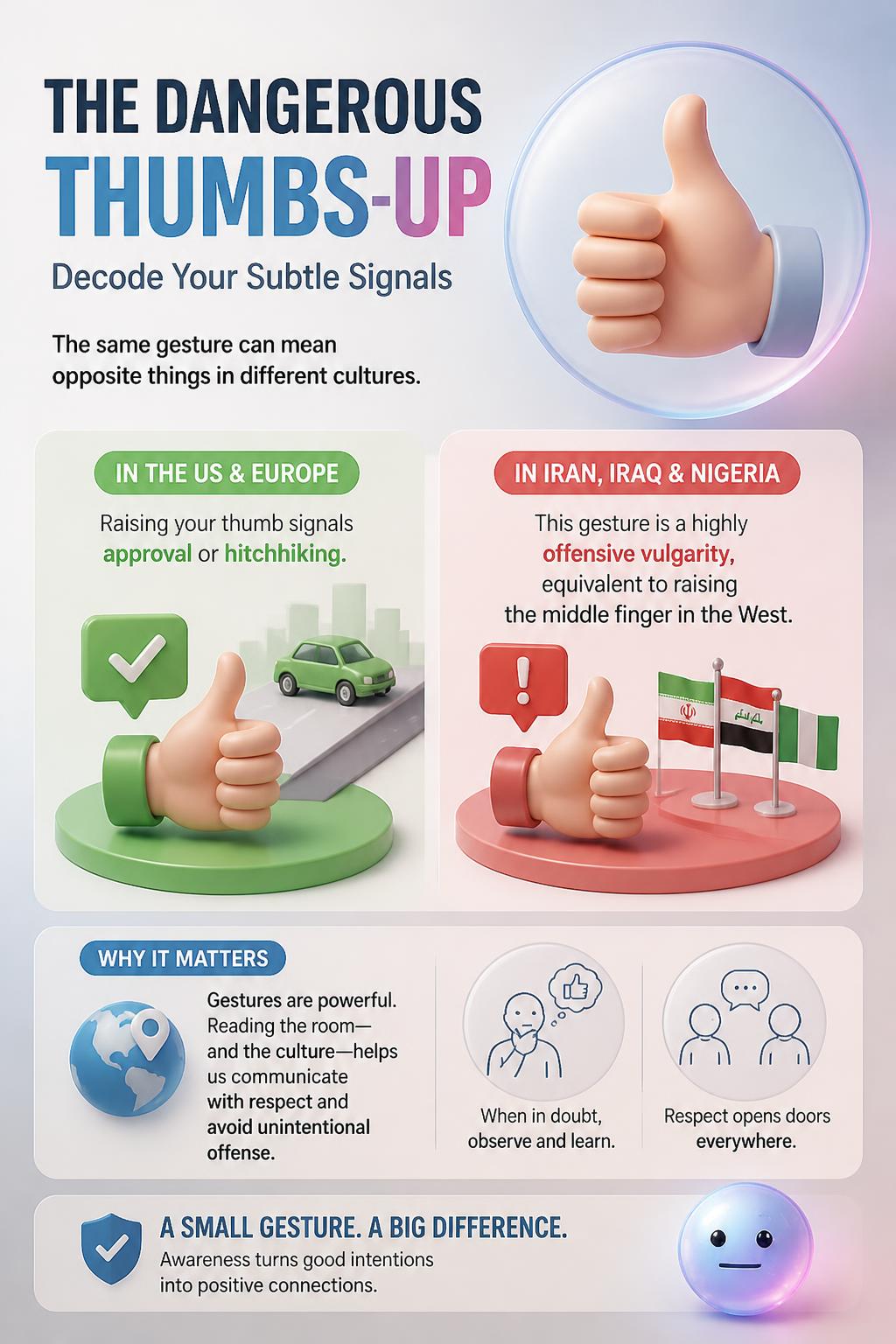 The dangerous thumbs-up