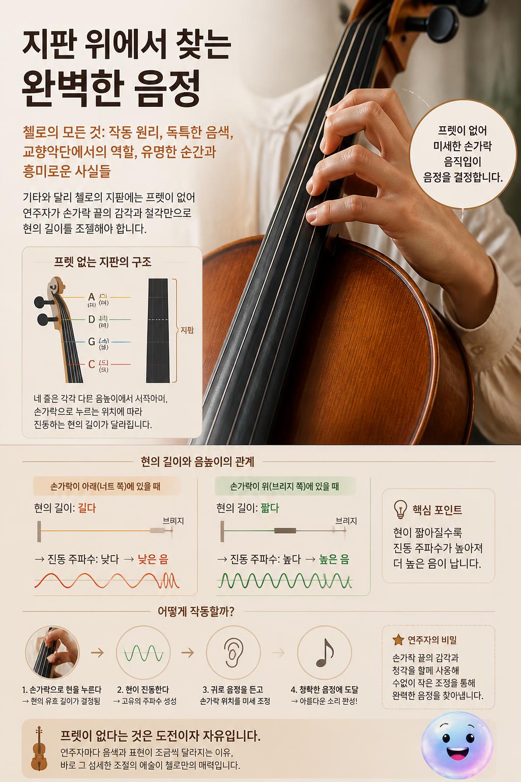 지판 위에서 찾는 완벽한 음정