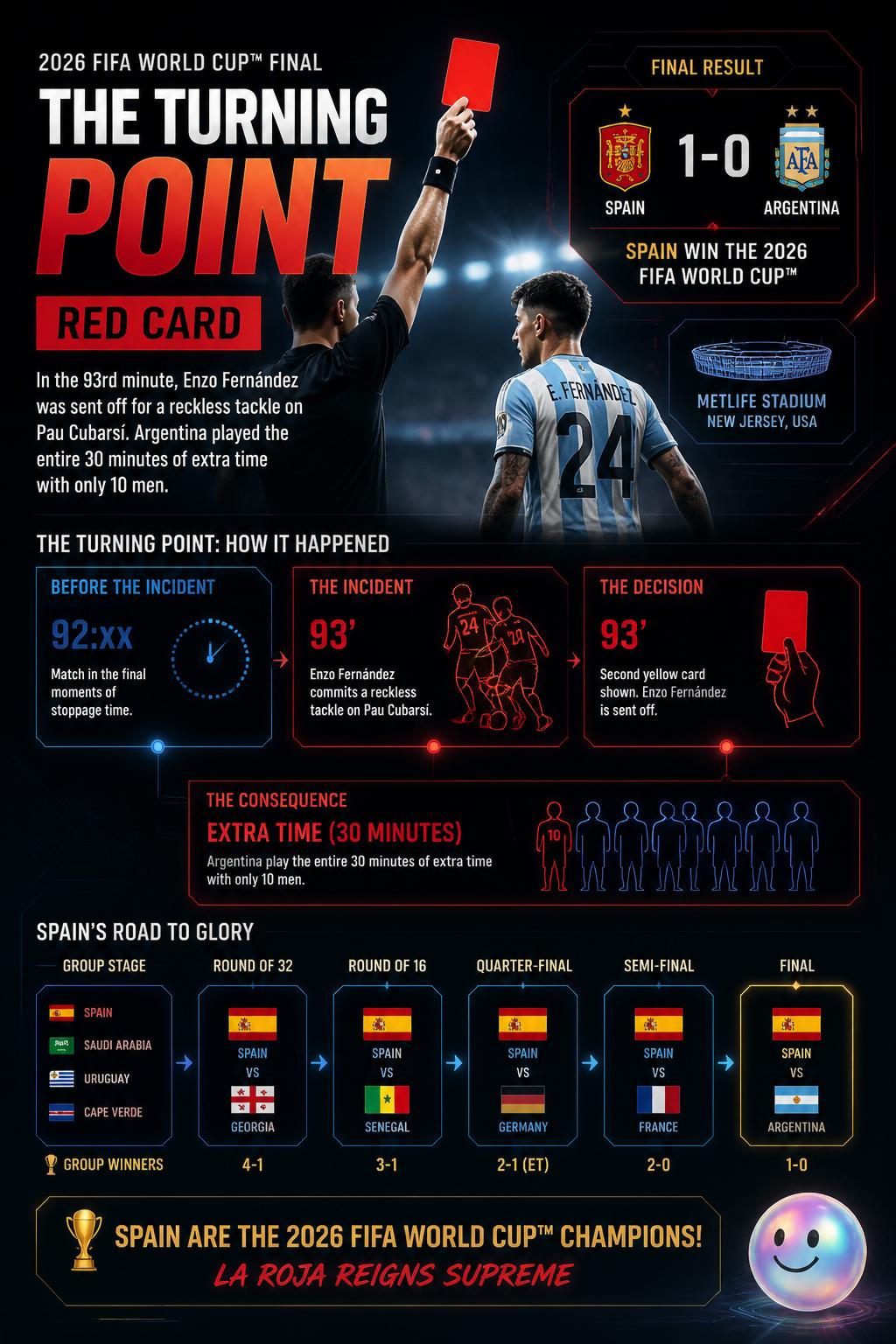 The turning point red card