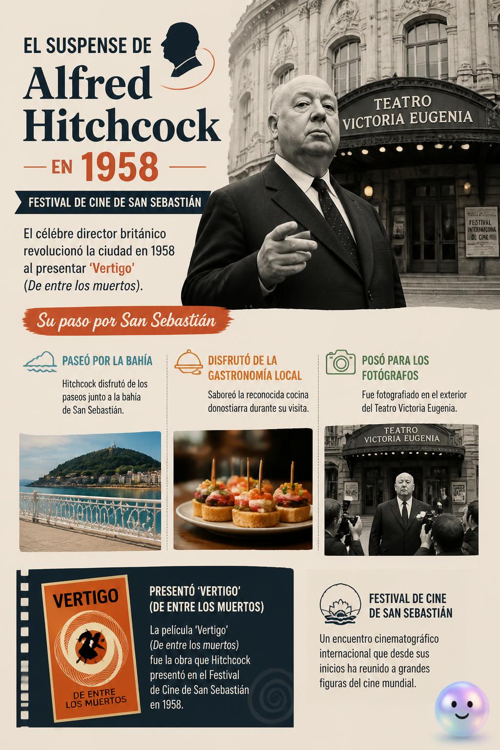 El suspense de Alfred Hitchcock en 1958